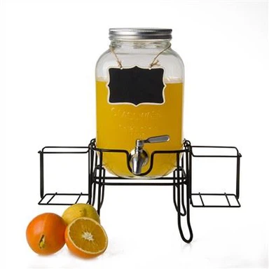 Mason Jar joogidosaator koos alusega