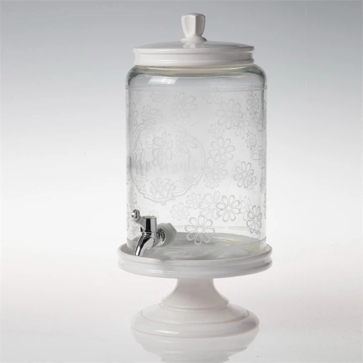Glass Drink Dispenser For Wedding