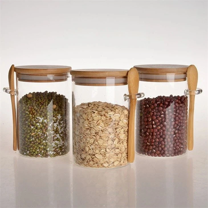 Set Of 3 Airtight Glass Jars With Lids