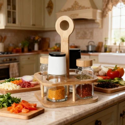 4-purgi segatud kaanega vürtside komplekt