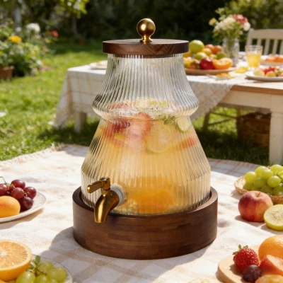 Jõulupuu klaasist joogidosaator